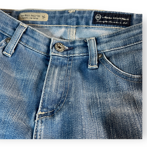 AG Adriano Goldshmied Stilt Crop Jeans Size 28 - Picture 10 of 11